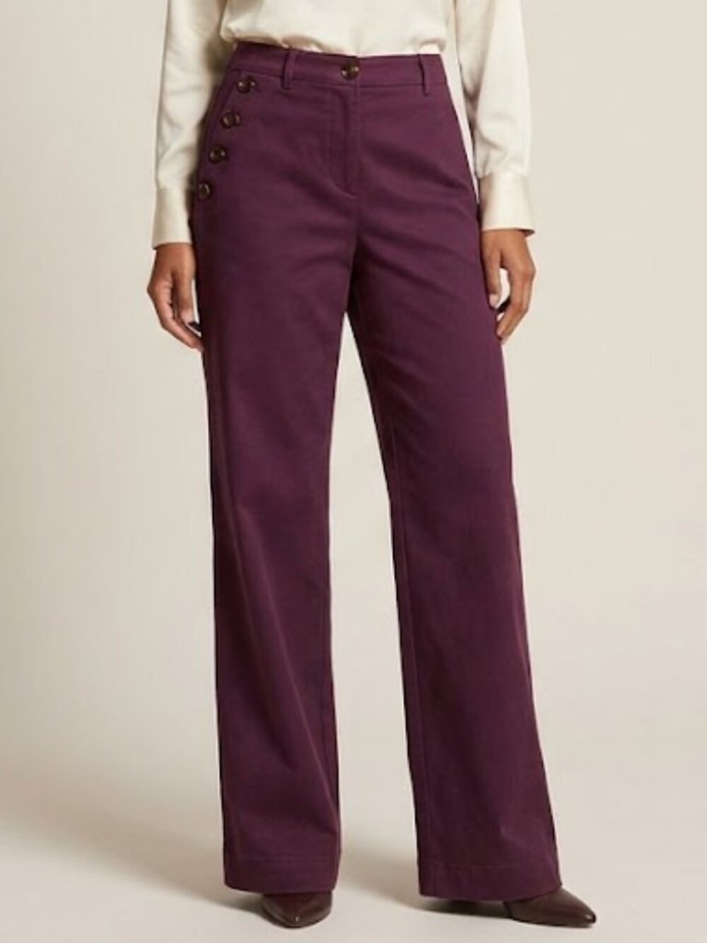 Ann Taylor Rich Burgundy Pants Sz 12